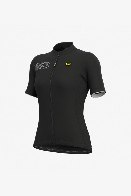 [알레] W&#039;s solid color block jersey - black 솔리드 컬러 블록 저지 블랙
