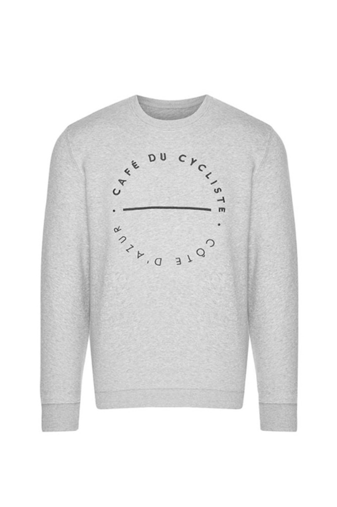 [Cafe Du Cycliste] UNISEX Clementine Classic Roundel Sweatshirts Grey  클레멘타인 클래식 라운델 스웨트셔츠 그레이